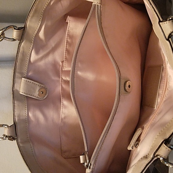 Coach bag, Chevron Patchwork Bronze style - Picture 3 of 8